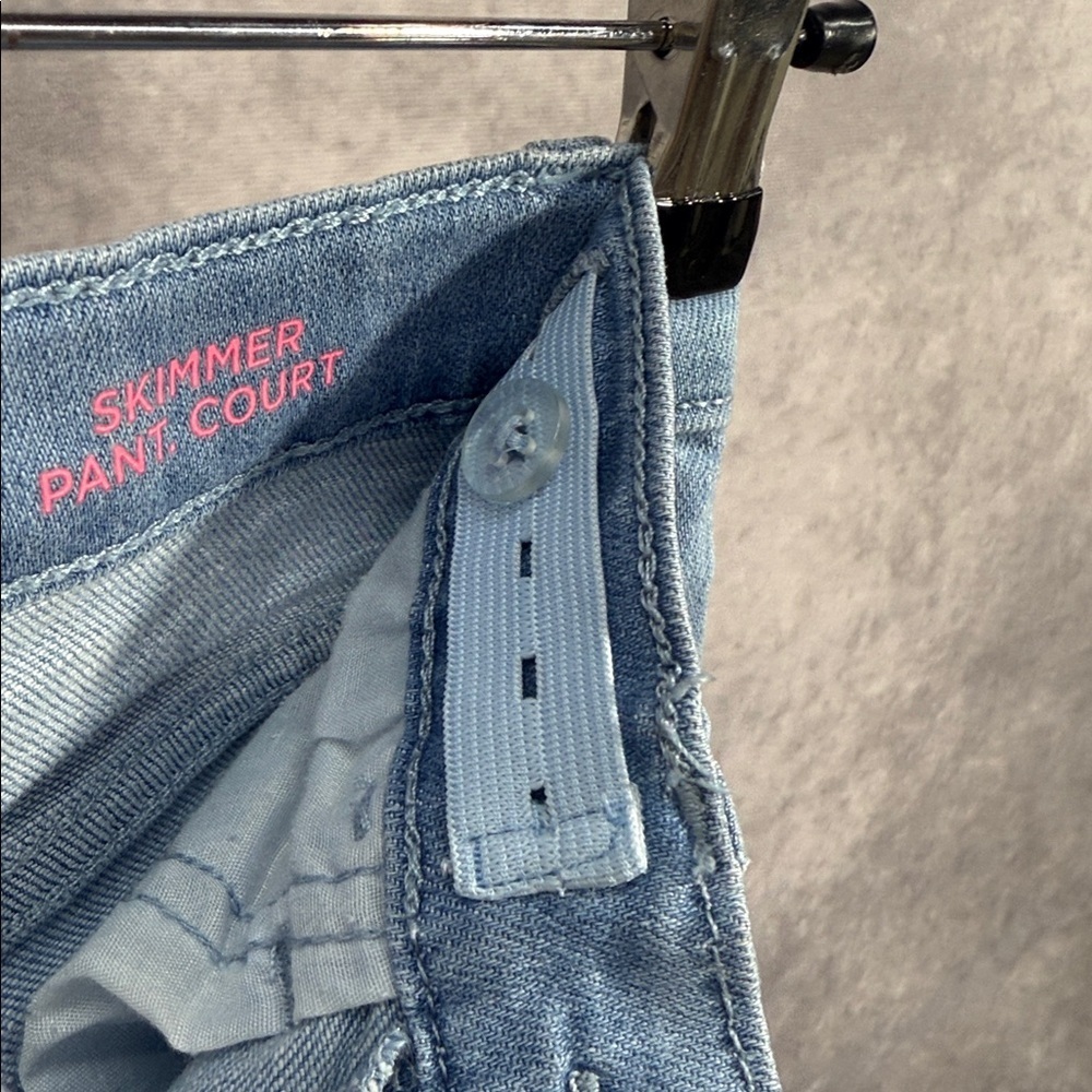 Girl’s Denim Distressed Skimmer Shorts — image 6 of 7